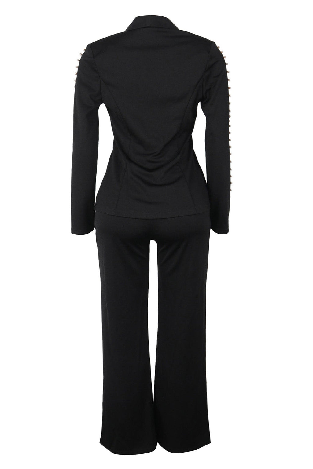 Elegant Pearl Lapel Blazer Three-Piece Set Lavish Daily