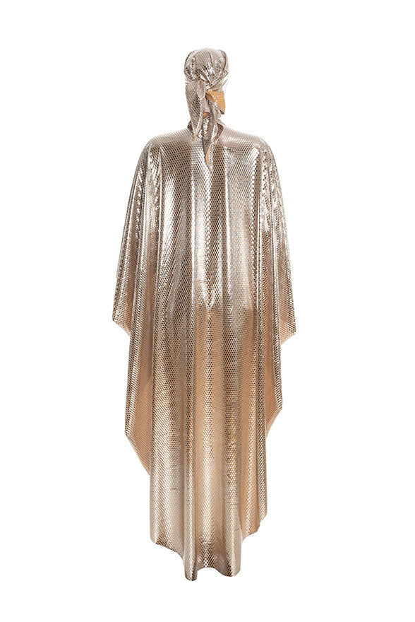 Metallic-Effect Cape Bodysuit Lavish Daily