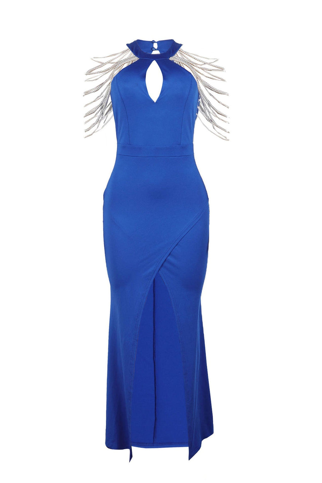 Rhinestone Maxi Dress Lavish Daily