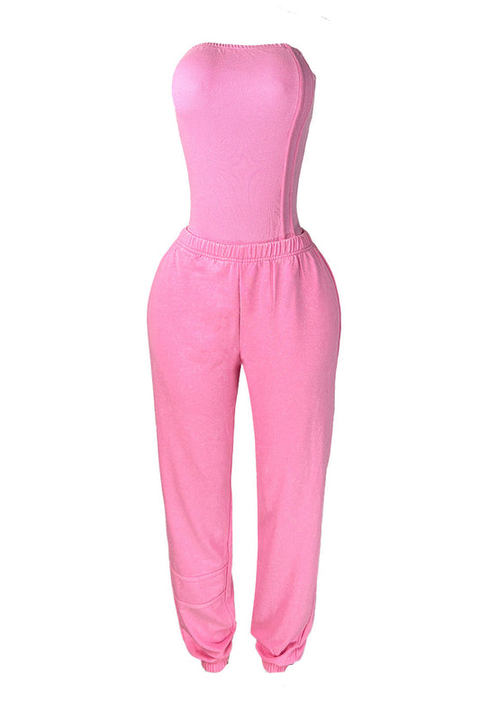 Corset Jumpsuit & Loose Pants Set Lavish Daily