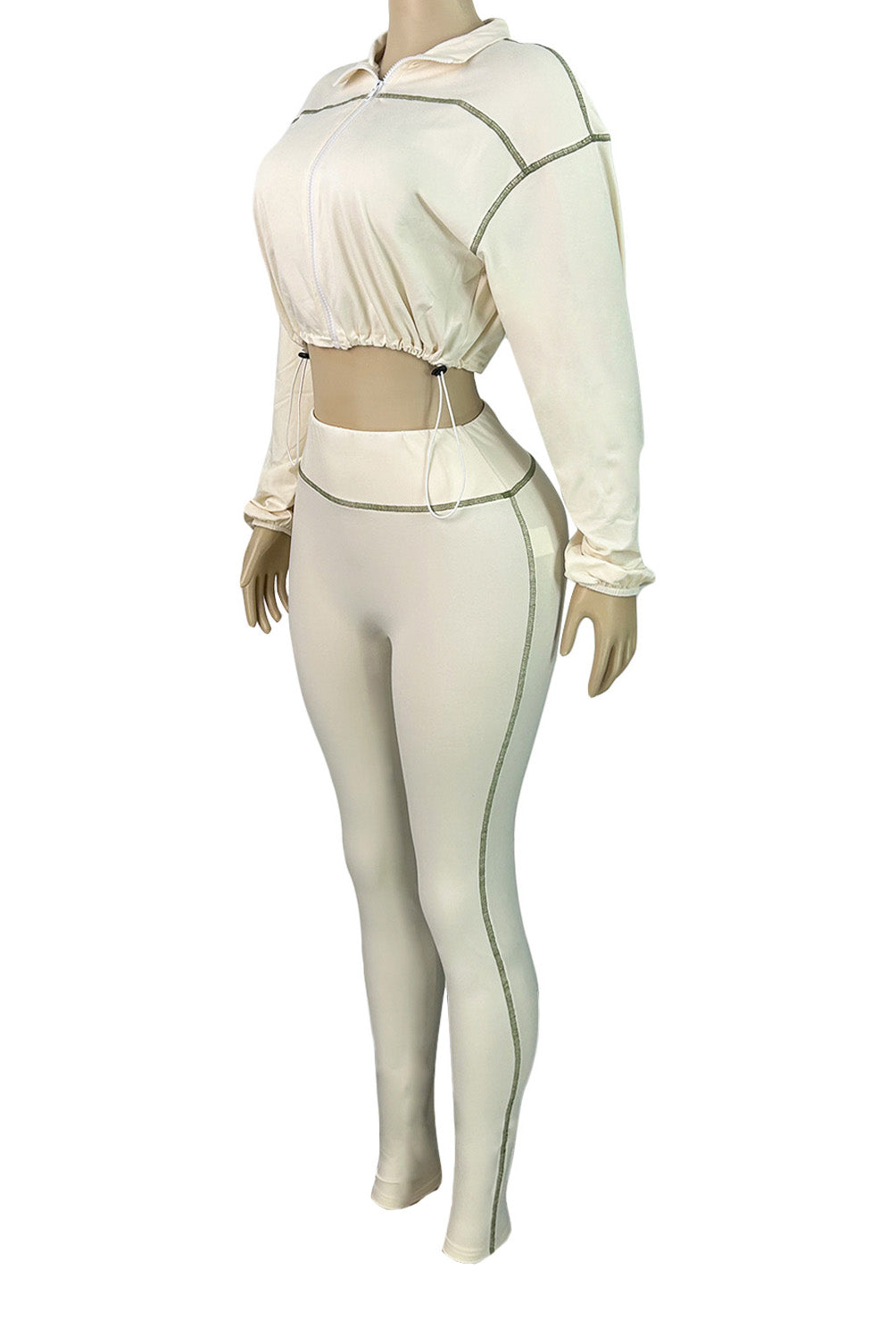 Elastic Waist Slim Fit 2-Piece Set Lavish Daily