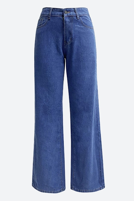 High-Waisted Straight Leg Jeans Lavish Daily