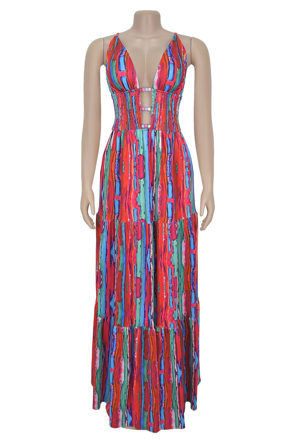 Sexy Backless Print Cami Dress Lavish Daily