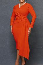Side Knot Bodycon Dress Lavish Daily