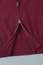 Double-Zip Slim Fit Sweater Set Lavish Daily