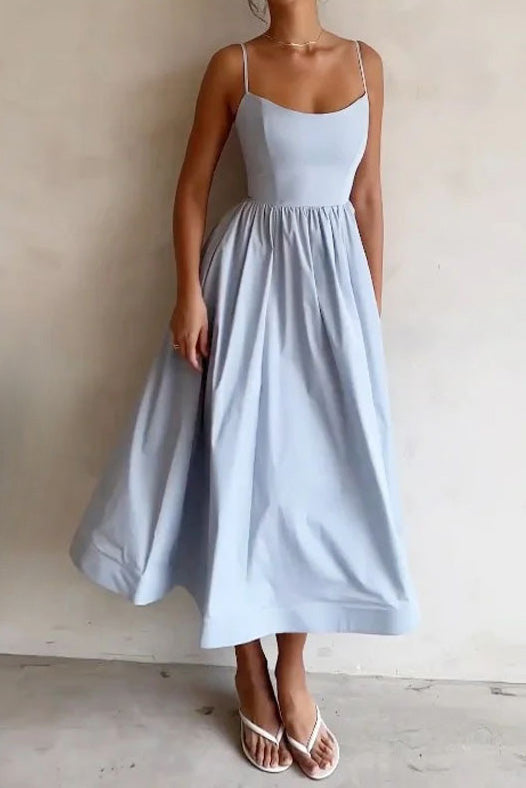 Vibrant Suspender Dress Lavish Daily