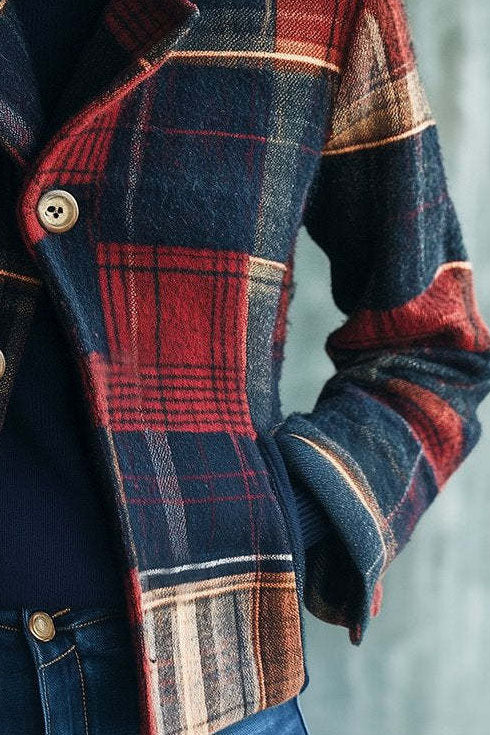 Classic Plaid Jacket Lavish Daily