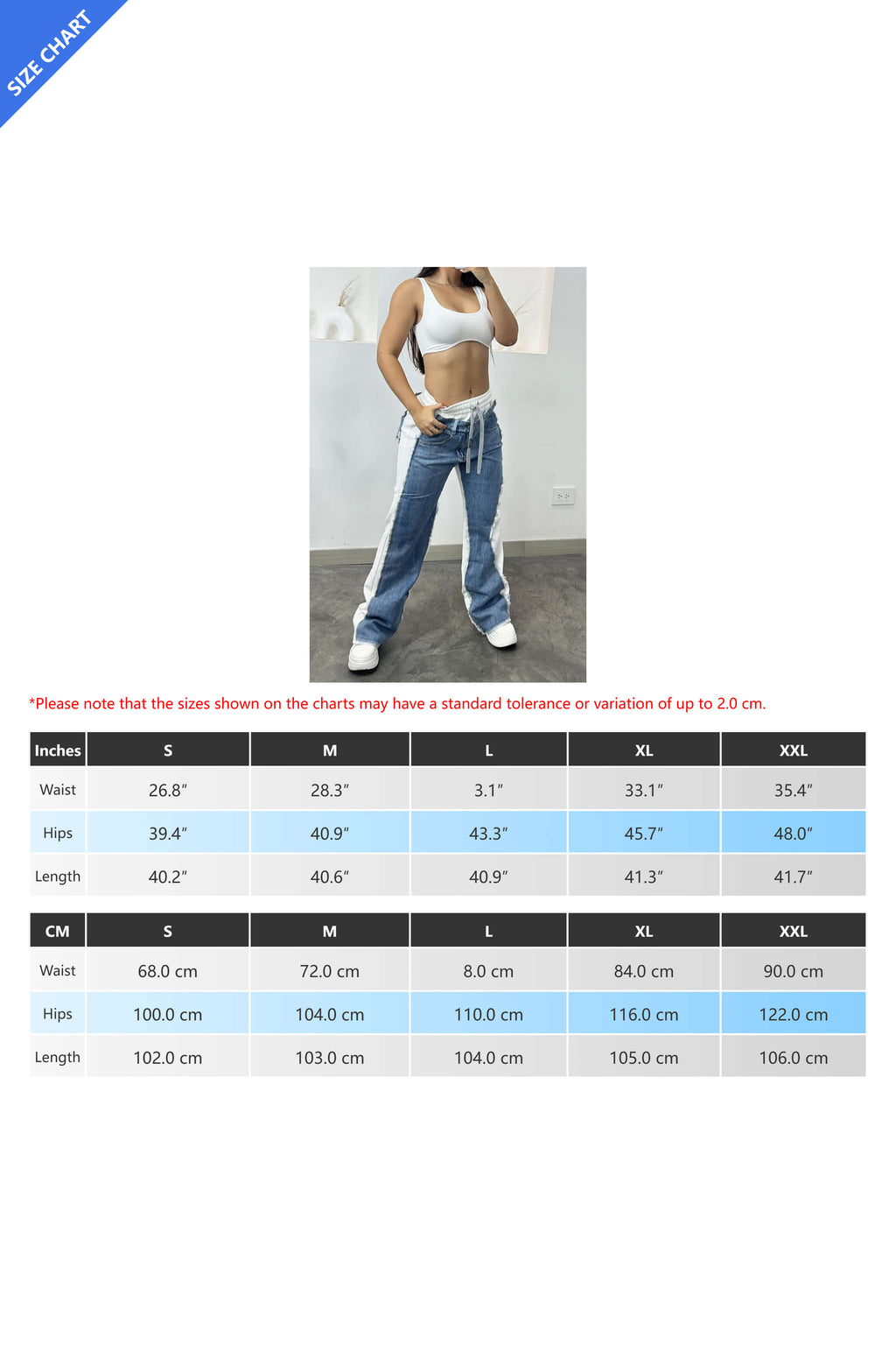 Patchwork Denim Jeans Lavish Daily