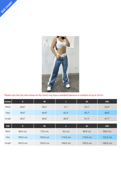 Patchwork Denim Jeans Lavish Daily