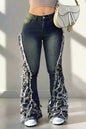 American Retro Gradient Strap Design Jeans Lavish Daily