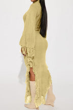 Sweater Maxi Dress LavishDaily