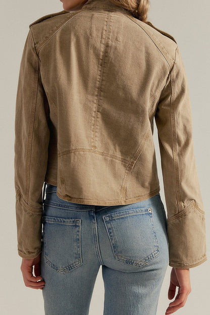 Cropped Vintage Military Band Jacket Lavish Daily