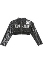 Faux Leather Cropped Jacket Lavish Daily