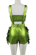 Fringed Crop Top And Shorts Set Lavish Daily