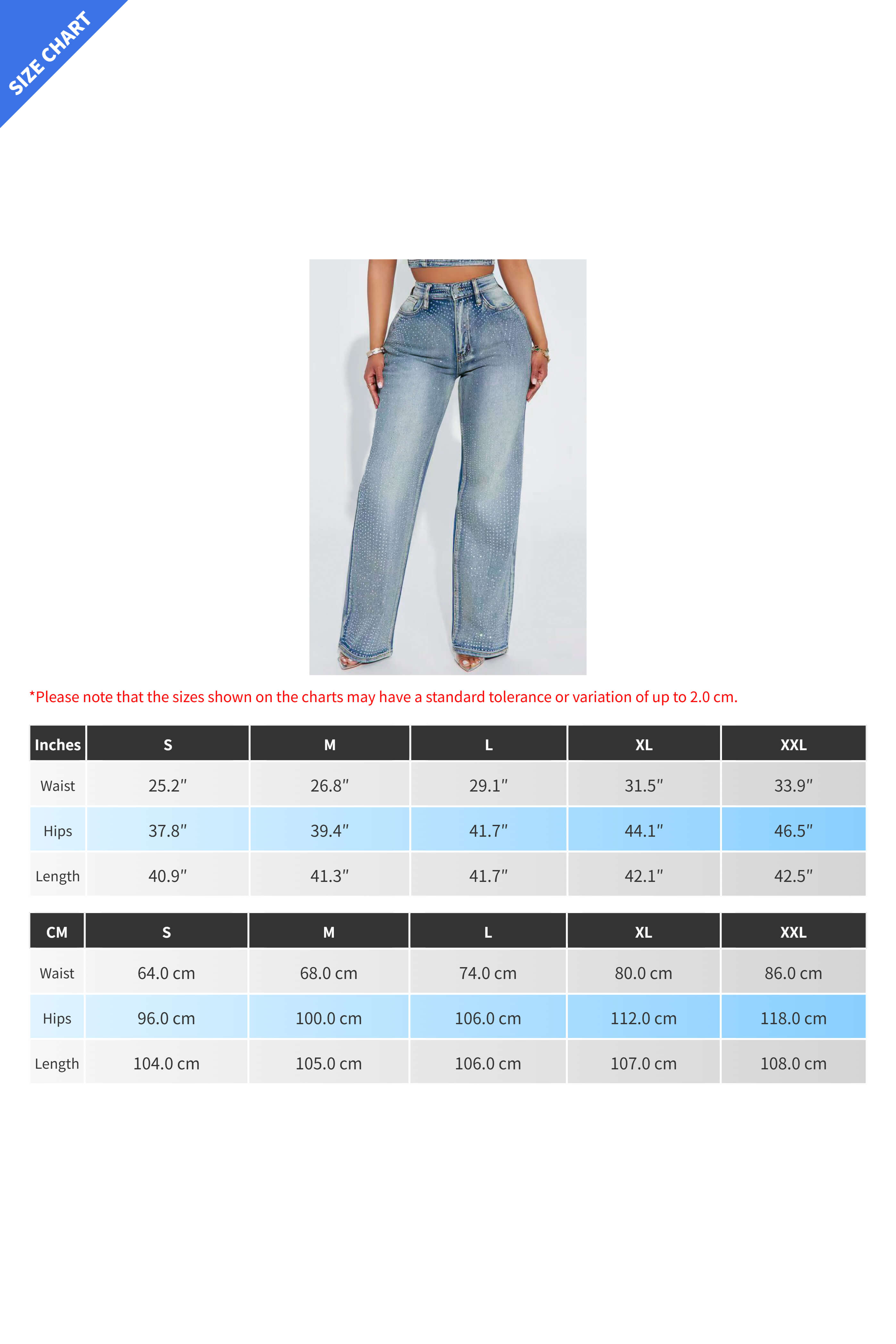 Rhinestone Straight Leg Jeans Pants Lavish Daily