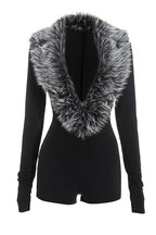 Soft Faux Fur Romper LavishDaily