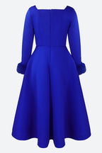 Long Sleeve Square Neck Maxi Dresses Lavish Daily