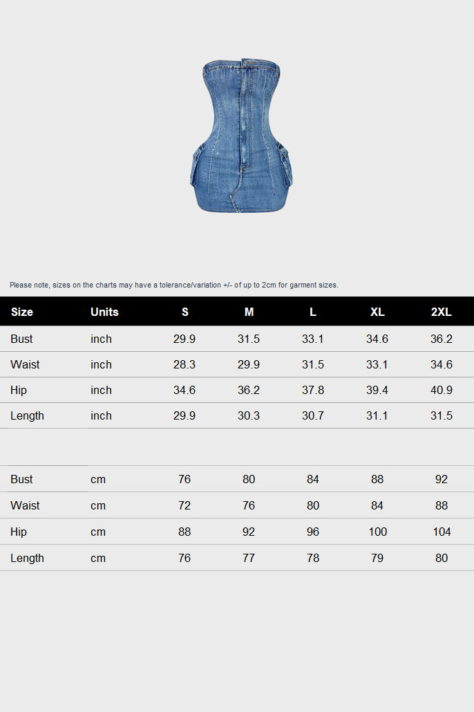 Denim Mini Dress Lavish Daily