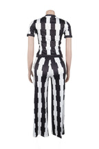 Slim Fit Wide-Leg Printed Set Lavish Daily
