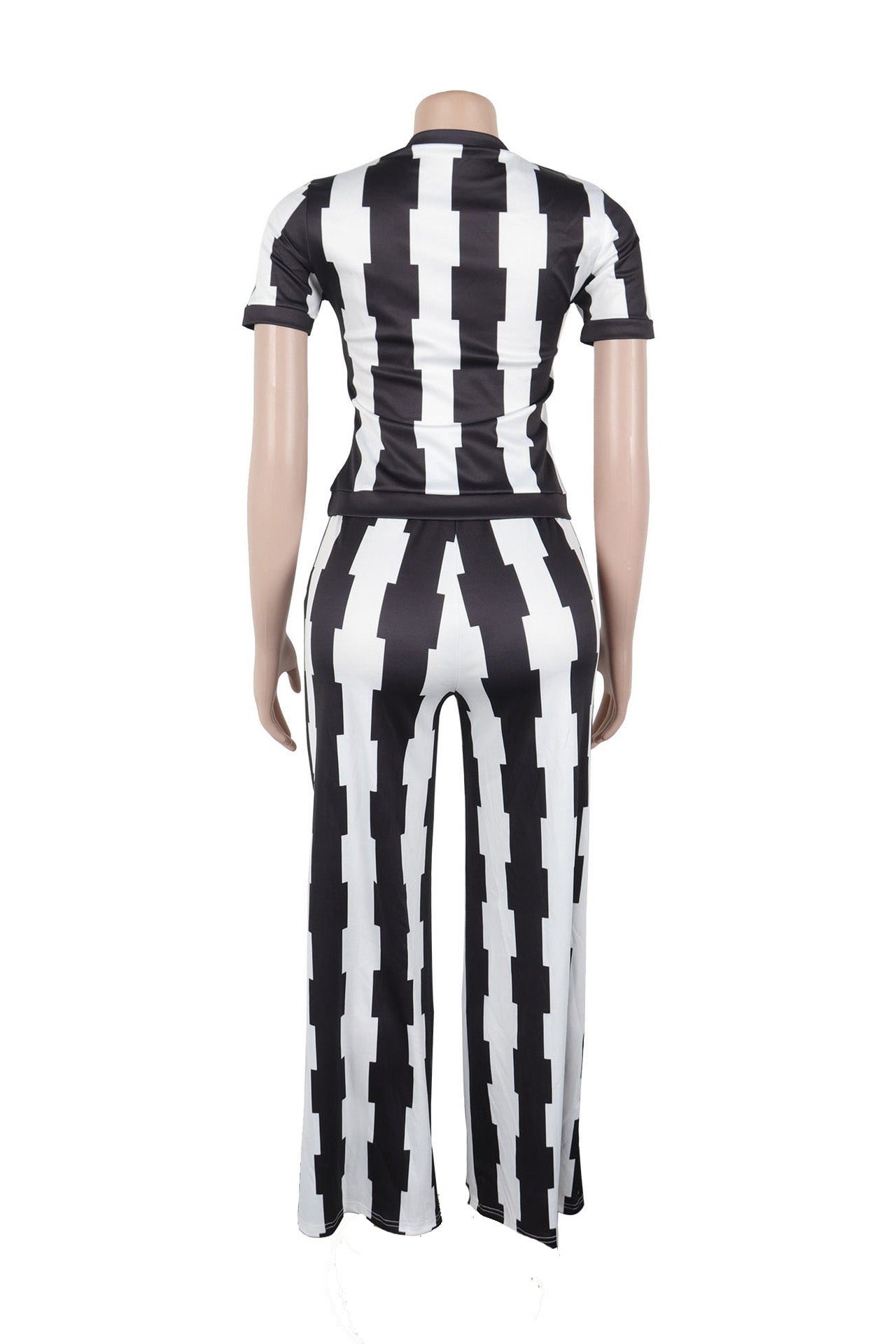 Slim Fit Wide-Leg Printed Set Lavish Daily