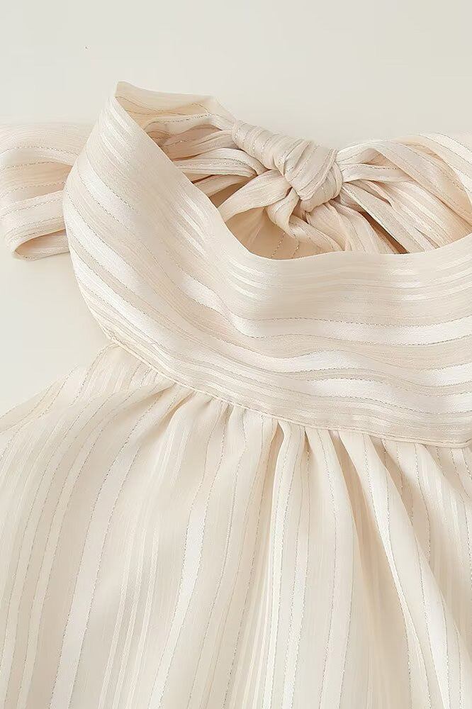 Tie Back Mini Dress Lavish Daily