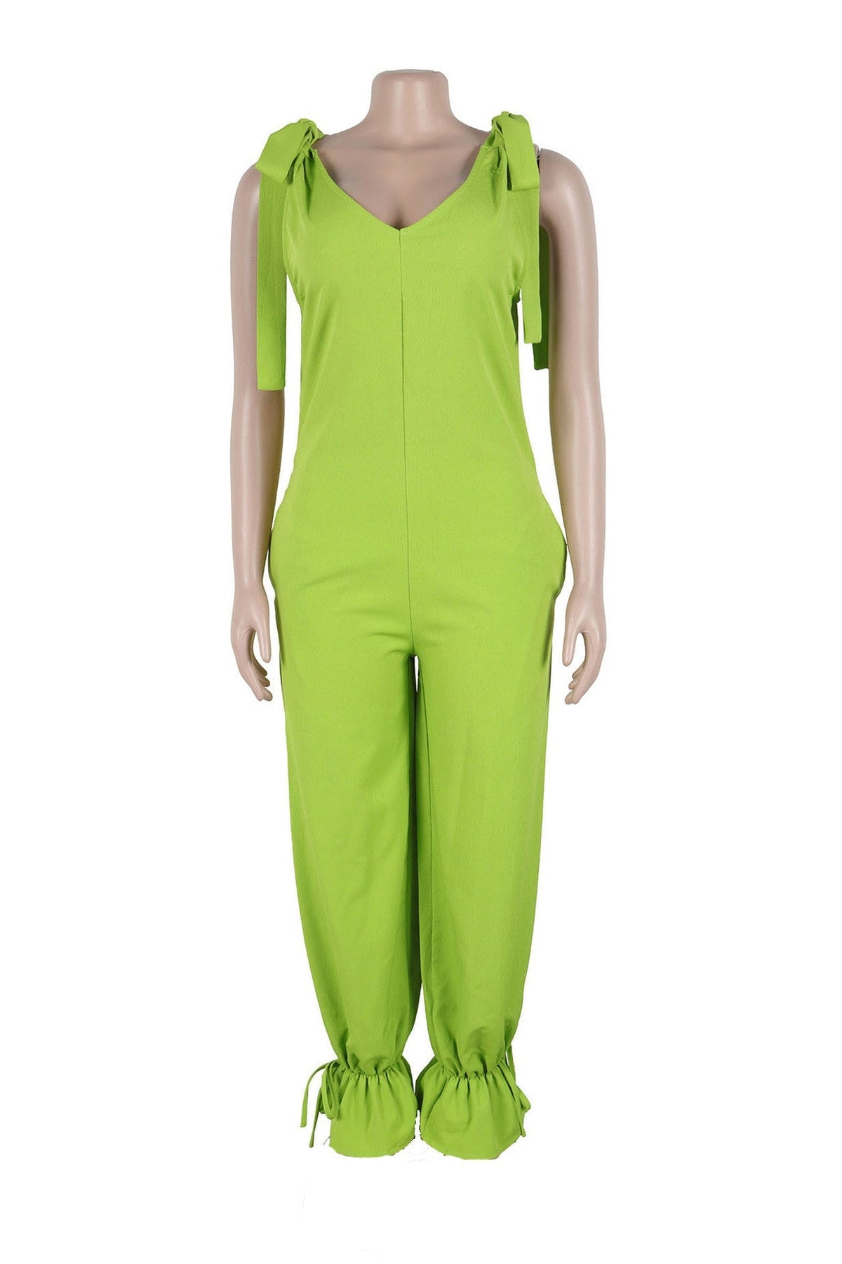 Bandage Casual Style Loose Jumpsuit Lavish Daily