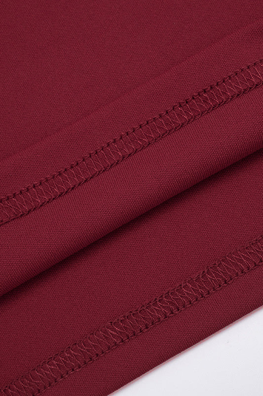 Square Neck Bow Long Sleeve Top & Shorts Set Lavish Daily