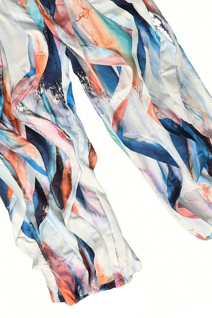 Statement Layered Ruffle Drawstring Harem Pants Lavish Daily