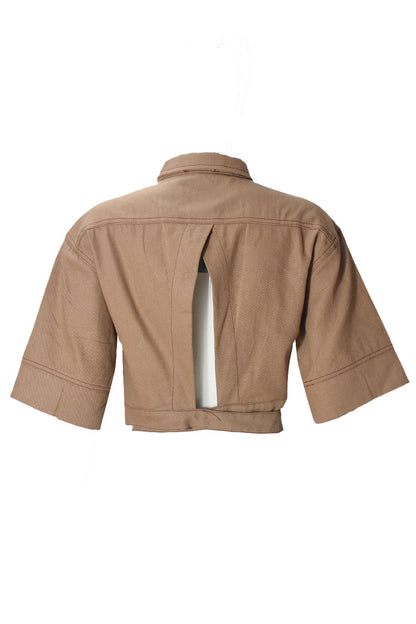 Midriff Crop Top Jacket Lavish Daily