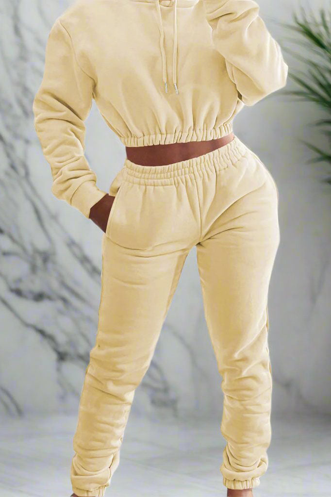 Hooded Pocket Tracksuit Set Lavish Daily