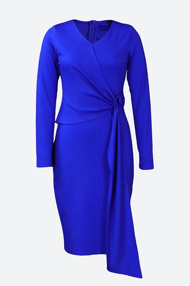 Side Knot Bodycon Dress Lavish Daily