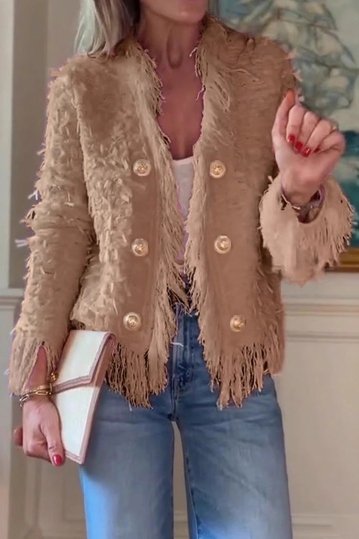 Tassel Elegant Cardigan Jacket Lavish Daily