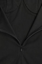 Grommet-Detail Corset Midi Dress with High Slit Lavish Daily