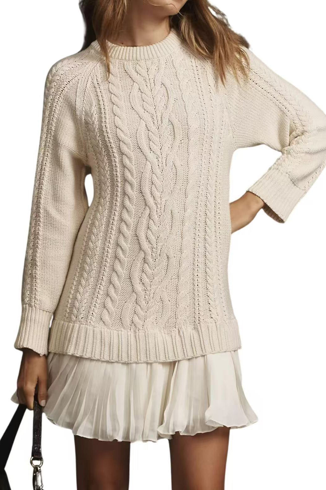 Casual Twist Sweater Mini Dress Lavish Daily