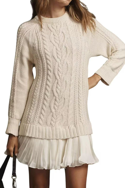 Casual Twist Sweater Mini Dress Lavish Daily
