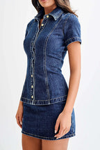 Denim Mini Skirt And Top Two Piece Set Lavish Daily