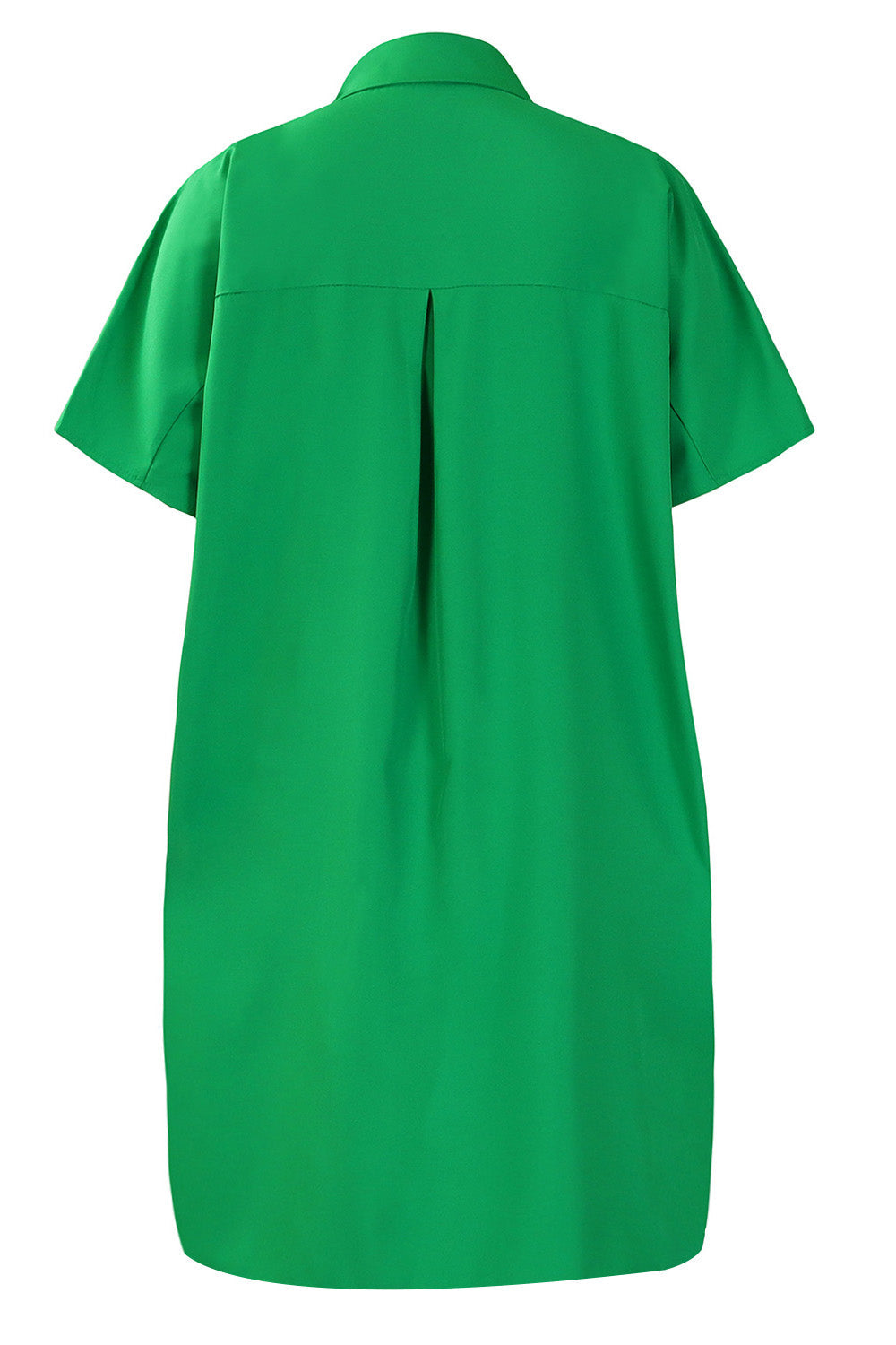 Loose Short-Sleeve Shirt Dress Lavish Daily