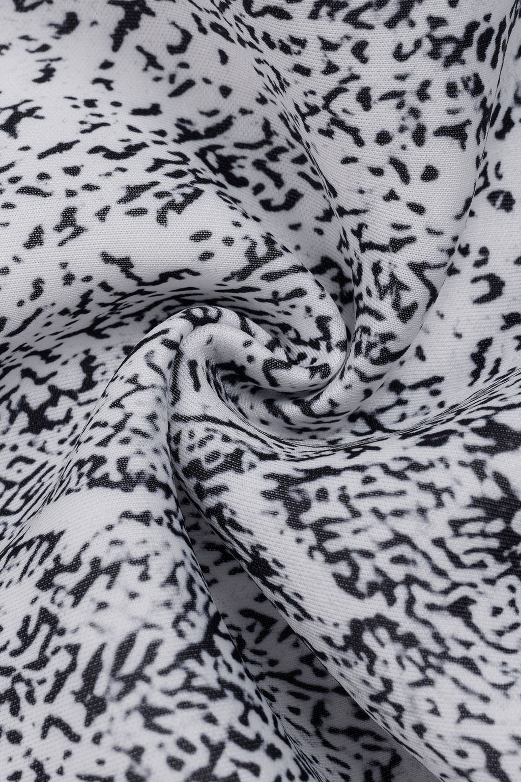 Printed Puff-Sleeve Midi Dress Lavish Daily