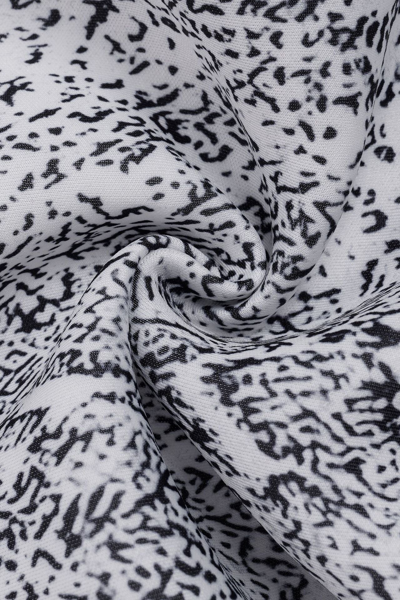 Printed Puff-Sleeve Midi Dress Lavish Daily