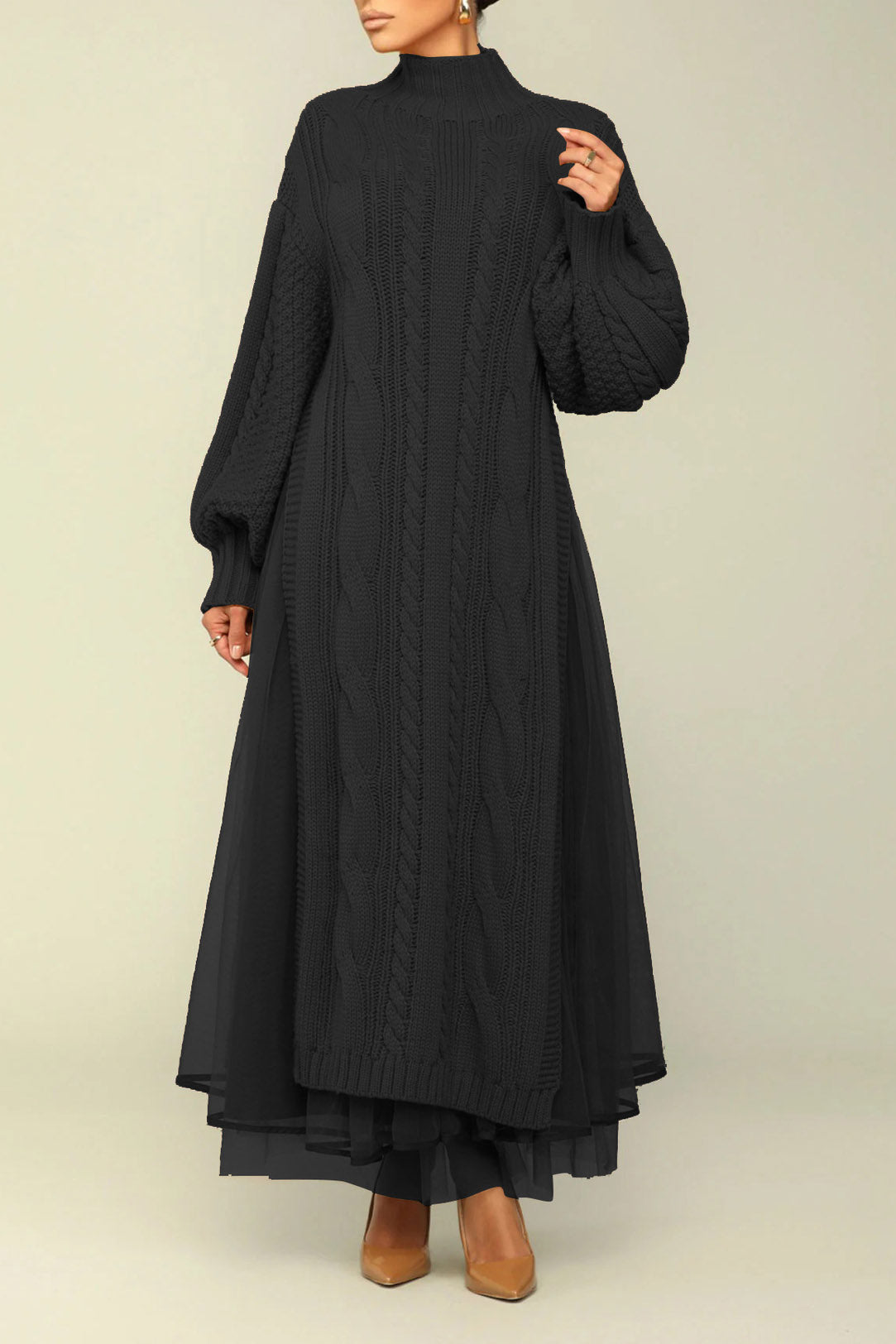 Knit Tulle Two Piece Skirt Set Lavish Daily