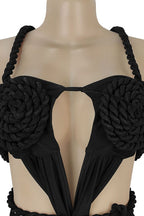 Solid Backless Lace-Up Jumpsuit LavishDaily