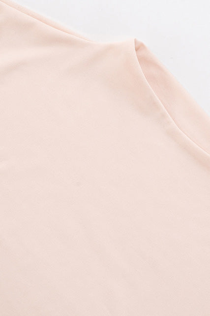 Fitted Waist-Exposed Bodycon High-Neck Dress Lavish Daily