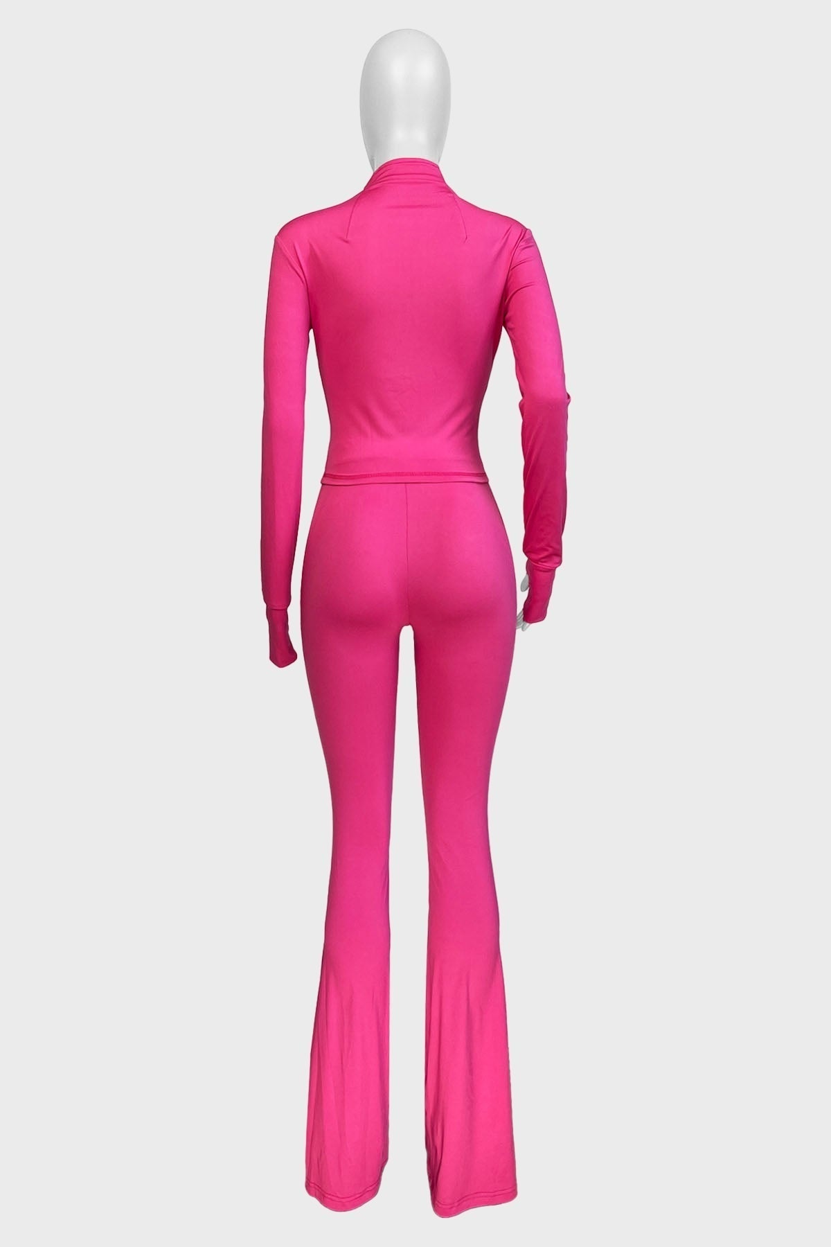 Shape Jacket & Flare Pants Activewear Set Lavish Daily