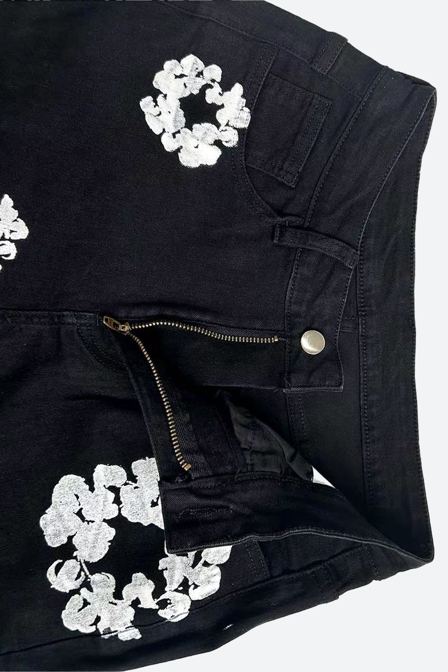 Flower Print Jeans Lavish Daily