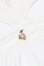 V-Neck Backless Sheer Jumpsuit Lavish Daily