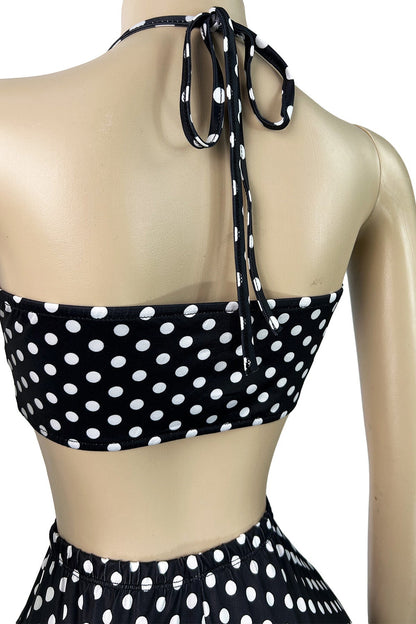 Retro Polka Dot 2-Piece Capri Set Lavish Daily