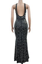 Solid Rhinestone Backless Split Maxi Dress Lavish Daily