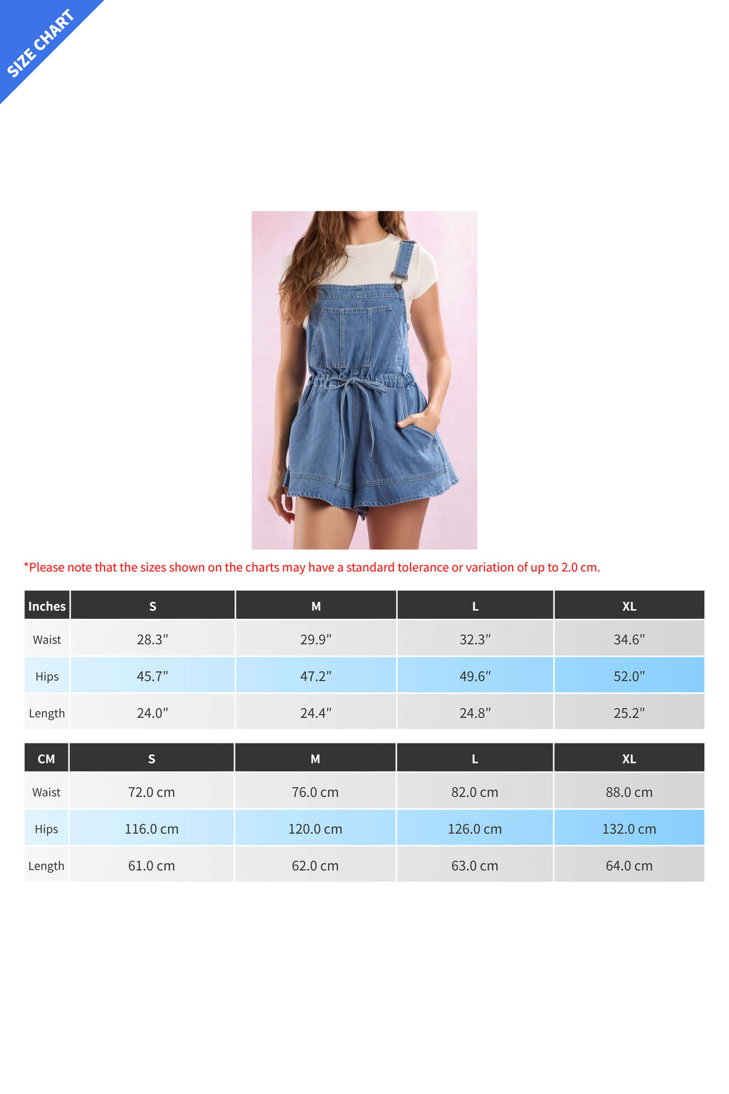 Denim Overall Romper Lavish Daily
