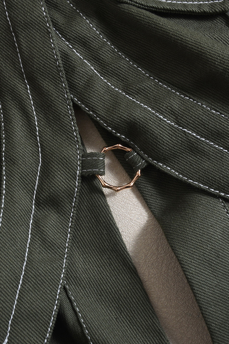 Midriff Crop Top Jacket Lavish Daily