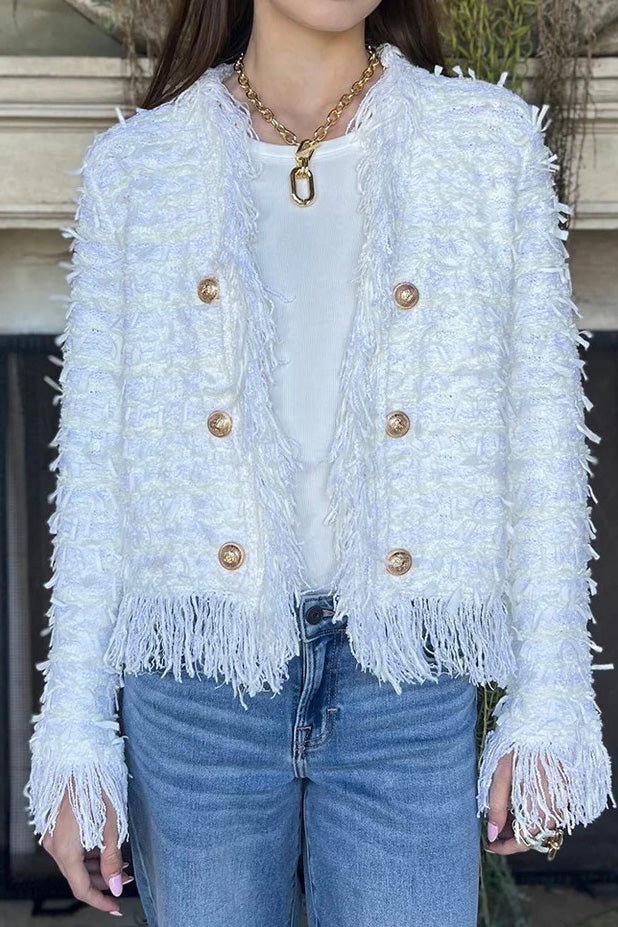Tassel Elegant Cardigan Jacket Lavish Daily